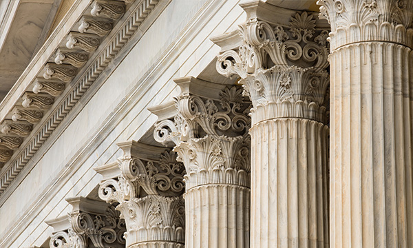 An image with government building pillars